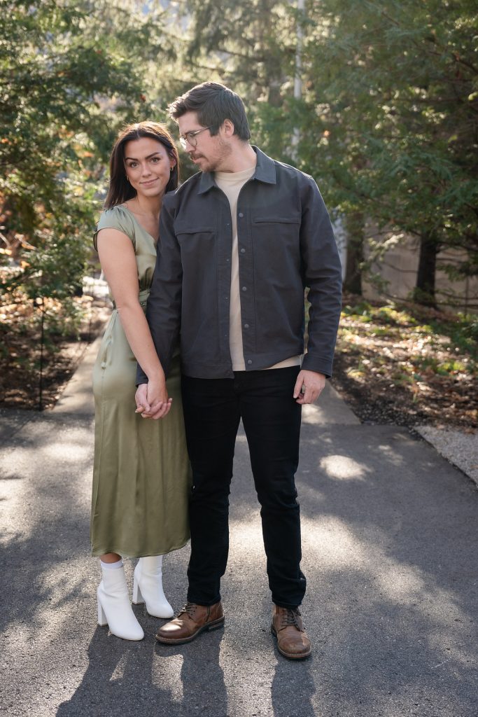 Libby and Riley's Record Store and Newfield Gardens Engagement Brides