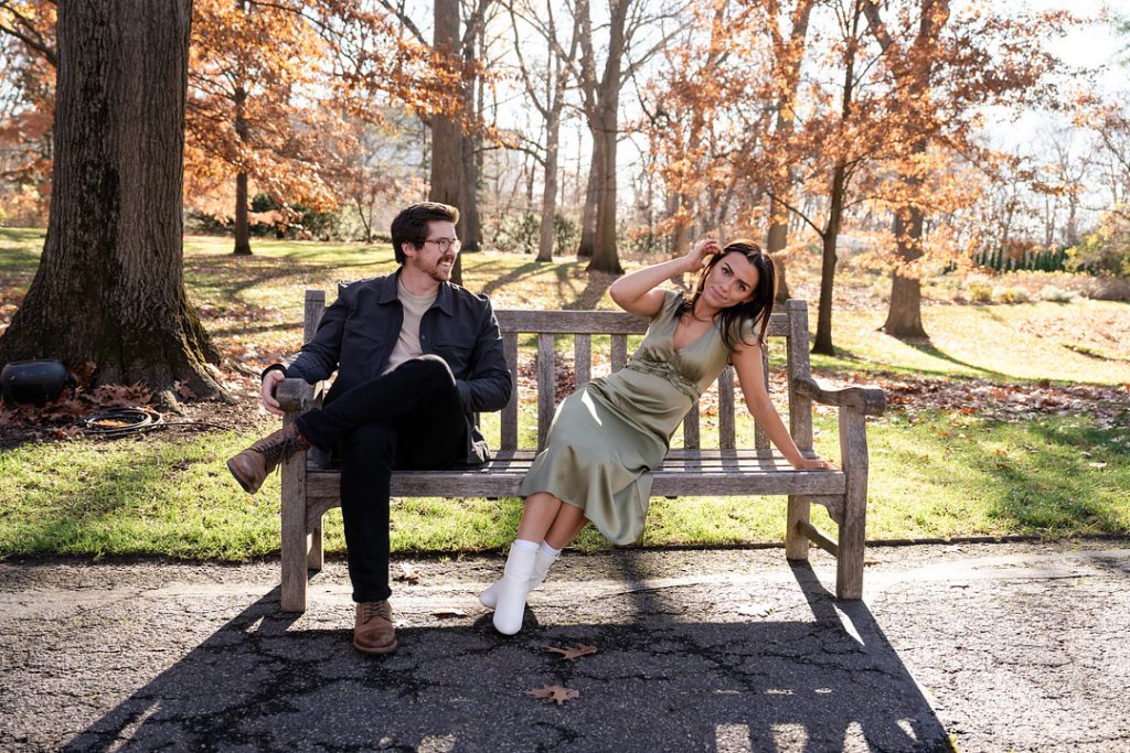 Libby and Riley's Record Store and Newfield Gardens Engagement Brides