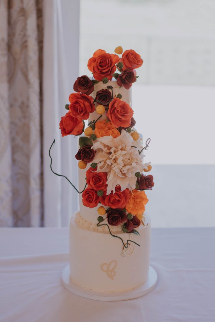 Burnt orange wedding cake 60 photos - Vianawedding.com