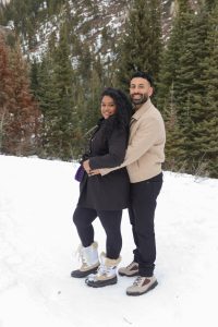 Jamie and Daniel's Surprise Winter Proposal at Big Cottonwood Canyon