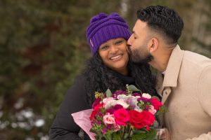 Jamie and Daniel's Surprise Winter Proposal at Big Cottonwood Canyon