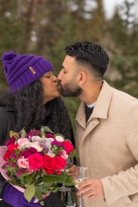 Jamie and Daniel's Surprise Winter Proposal at Big Cottonwood Canyon