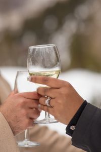 Jamie and Daniel's Surprise Winter Proposal at Big Cottonwood Canyon