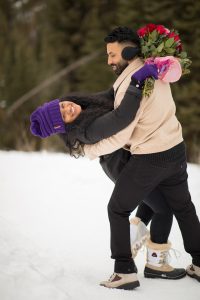 Jamie and Daniel's Surprise Winter Proposal at Big Cottonwood Canyon