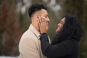 Jamie and Daniel's Surprise Winter Proposal at Big Cottonwood Canyon