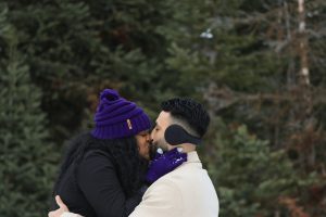 Jamie and Daniel's Surprise Winter Proposal at Big Cottonwood Canyon