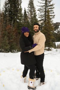 Jamie and Daniel's Surprise Winter Proposal at Big Cottonwood Canyon