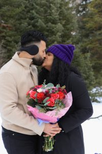 Jamie and Daniel's Surprise Winter Proposal at Big Cottonwood Canyon