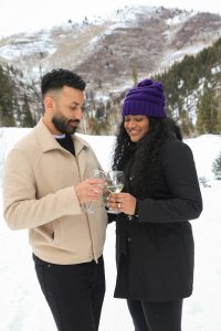 Jamie and Daniel's Surprise Winter Proposal at Big Cottonwood Canyon