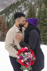 Jamie and Daniel's Surprise Winter Proposal at Big Cottonwood Canyon