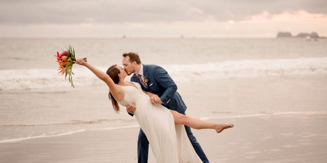 Natalie and Donovan's Tropical Beach Wedding in Playa Flamingo Resort