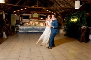 Natalie and Donovan's Tropical Beach Wedding in Playa Flamingo Resort