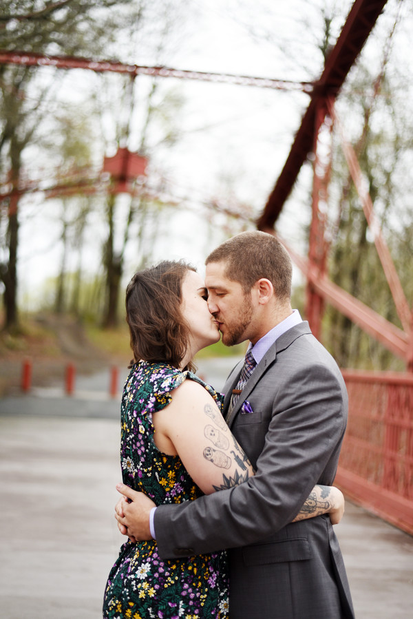Hannah and Frank's Engagement Shoot at Lovers Leap State Park - Brides ...