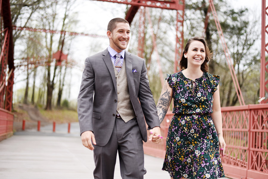 Hannah and Frank's Engagement Shoot at Lovers Leap State Park - Brides ...