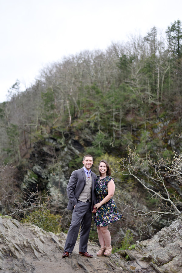 Hannah and Frank's Engagement Shoot at Lovers Leap State Park - Brides ...