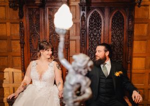 Emily + AJ Emily and AJ's Fall Wedding at the Van Dusen Mansion