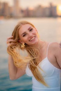 AJ and Tyler's Romantic Sailboat Engagement Session on Lake Michigan
