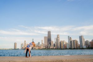 AJ and Tyler's Romantic Sailboat Engagement Session on Lake Michigan