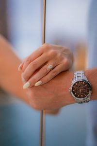 AJ and Tyler's Romantic Sailboat Engagement Session on Lake Michigan
