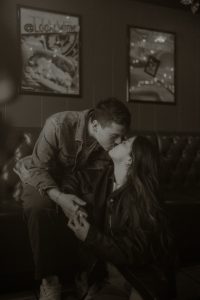 Madison and Devin's Eclectic Cafe Engagement
