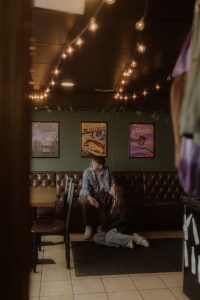 Madison and Devin's Eclectic Cafe Engagement