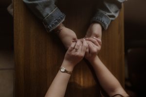 Madison and Devin's Eclectic Cafe Engagement