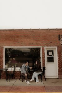 Madison and Devin's Eclectic Cafe Engagement