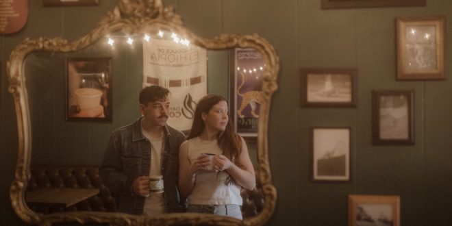 Madison and Devin's Eclectic Cafe Engagement