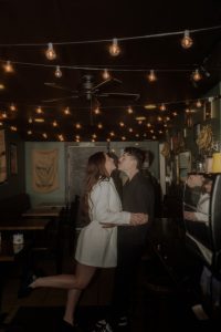 Madison and Devin's Eclectic Cafe Engagement
