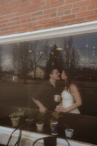 Madison and Devin's Eclectic Cafe Engagement