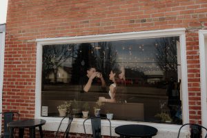 Madison and Devin's Eclectic Cafe Engagement