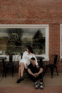 Madison and Devin's Eclectic Cafe Engagement