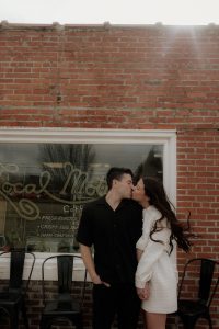 Madison and Devin's Eclectic Cafe Engagement