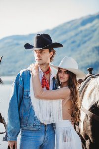 Ashton and Ben's Horseback Elopement and Western Styled Shoot in the Alaskan Mountains