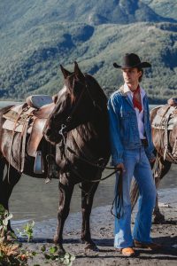 Ashton and Ben's Horseback Elopement and Western Styled Shoot in the Alaskan Mountains