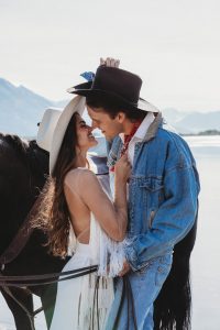 Ashton and Ben's Horseback Elopement and Western Styled Shoot in the Alaskan Mountains