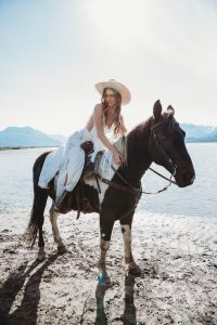 Ashton and Ben's Horseback Elopement and Western Styled Shoot in the Alaskan Mountains