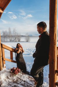 Jarad_Jarad_Roam to Wed, LLC_roamtowed-34_low Ivelize and Abdel's Gothic Elopement and Vow Renewal in the Alaskan Mountains