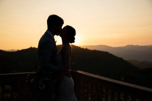 Laurel and Joel’s Sunset Mountain Top Wedding at Hawkesdene