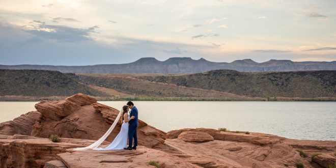 Stunning Styled Shoot Elopement at Sand Hollow State Park Cliffside