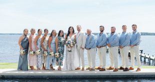 Logan and Hunter's Backyard Beachy Wedding