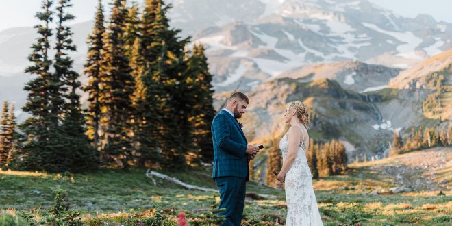 Danaea and Adam’s Enchanting Elopement on Mt. Rainier
