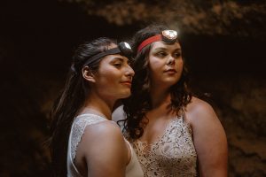 Sydney and Nicole's Overnight Camping Elopement Styled Shoot in the Mojave Desert