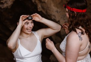 Sydney and Nicole's Overnight Camping Elopement Styled Shoot in the Mojave Desert