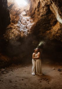 Sydney and Nicole's Overnight Camping Elopement Styled Shoot in the Mojave Desert