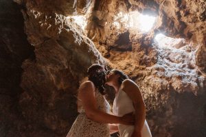 Sydney and Nicole's Overnight Camping Elopement Styled Shoot in the Mojave Desert