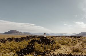 Sydney and Nicole's Overnight Camping Elopement Styled Shoot in the Mojave Desert