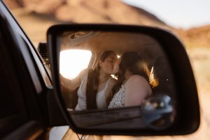 Sydney and Nicole's Overnight Camping Elopement Styled Shoot in the Mojave Desert
