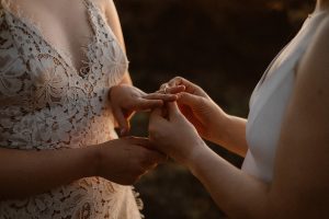 Sydney and Nicole's Overnight Camping Elopement Styled Shoot in the Mojave Desert