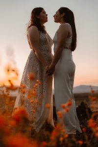 Sydney and Nicole's Overnight Camping Elopement Styled Shoot in the Mojave Desert